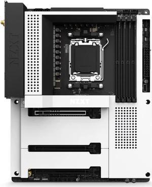 NZXT N7 B650E - N7-B65XT-W1 - AMD B650 chipset (Supports AMD 7000 Series CPUs) - ATX Gaming Motherboard - Integrated Rear I/O Shield - WiFi 6 connectivity - White