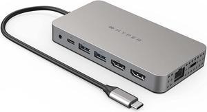 Hyper HDM1H Dual 4K HDMI 10-in-1 USB-C Hub Hyper HDM1H Dual 4K HDMI 10-in-1 USB-C Hub