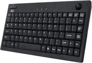 Adesso AKB-310UB - Mini Trackball USB Keyboard, Black