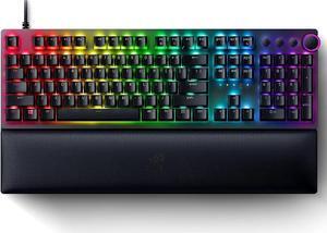 Razer Huntsman V2 Optical Gaming Keyboard: Fastest Linear Optical Switches Gen-2 w/ Sound Dampeners and  8000Hz Polling Rate - Doubleshot PBT Keycaps - Dedicated Media Keys (RZ03-03930200-R3U1)