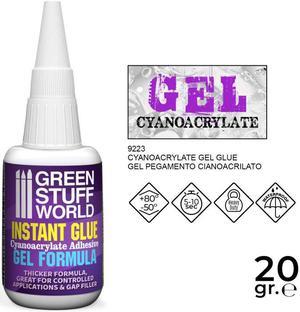 Green Stuff World Cyanoacrylate Super Glue Adhesive 20gr. - Gel Formula 9223