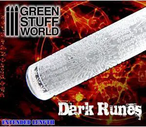 Green Stuff World Rolling Pin - Dark Runes 1279