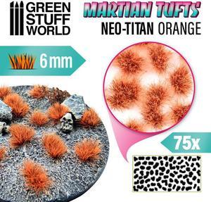 Green Stuff World Martian Fluorescent Tufts - NEON-TITAN ORANGE 10680