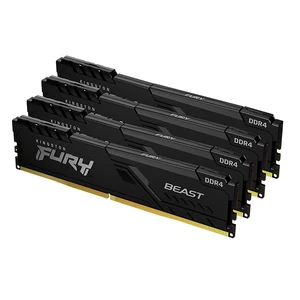 Kingston FURY Beast 64GB (4 x 16GB) 288-pin DIMM DDR4 3000 MHz CL16 Black Memory (KF430C16BBK4/64) Kingston FURY Beast 64GB (4 x 16GB) 288-pin DIMM DDR4 3000 MHz CL16 Black Memory (KF430C16BBK4/64)