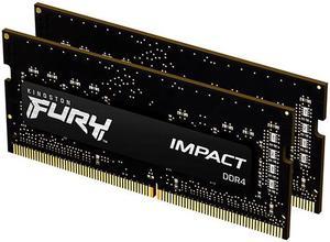 HyperX FURY Impact 16GB (2 x 8GB) 204-pin SO-DIMM DDR4 2666 MHz CL15 Memory (KF426S15IBK2/16)