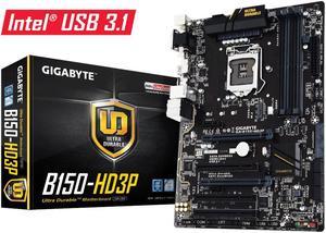 GIGABYTE GA-B150-HD3P LGA 1151 Intel B150 HDMI SATA 6Gb/s USB 3.1 USB 3.0 ATX Intel Motherboard