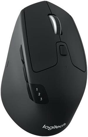 Logitech M720 Triathlon - Mouse - right-handed - optical - 7 buttons - wireless - Bluetooth, 2.4 GHz - USB wireless rece