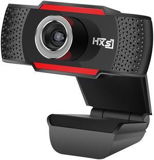HXSJ S30 1.0 Millionpixels Webcam, 720P Video Conference Camera, HD 720P Live Streaming Web Cam with Built-in Microphone, Flexible Rotatable Clip, USB Webcam for Mac, PC, Laptop and Desktop