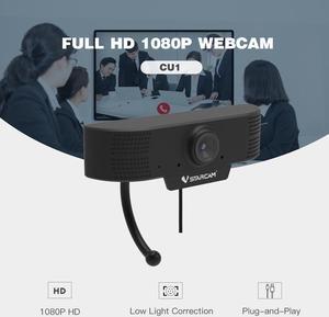 Webcam, 1080P USB Web Camera PC Camera with Microphone Web Cam for Gaming Conferencing Video Calling Business Meeting, Plug and Play Computer Camera