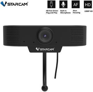 Webcam with Microphone, HD Full 1080P Webcam 2MP Auto Focus Computer Camera for PC Laptops Desktop Conferencing Video Chatting