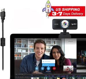 HXSJ S90 1MP 720P Webcam for Streaming S90 PC Web Camera Calling Video Recording Cam for Windows Mac Conferencing Gaming Xbox Skype OBS Twitch Xsplit GoReact with Microphone & 90-Degree View Angle