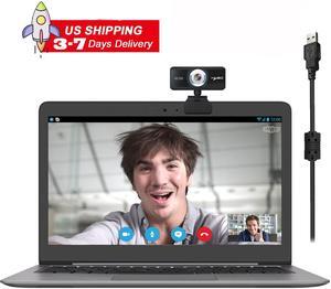 HXSJ S90 1MP Webcam with Microphone, 720P HD Streaming USB Computer Webcam Camera Plug and Play [30fps] for PC Laptop Desktop Mac Video Conferencing Calling Gaming, Skype YouTube Zoom Facetime