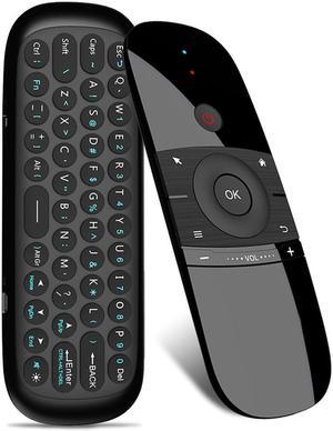 Upgrade W1 Universal TV Remote Air Mouse, Wireless Keyboard Fly Mouse 2.4GHz Connection Air Remote Keyboard Mouse for Android TV Box/PC/Smart TV/Projector/HTPC/All-in-one PC/TV