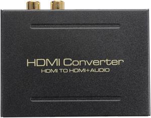 Jansicotek HDMI Audio Extractor-HDMI Converter HDMI to HDMI + Optical TOSLINK SPDIF + Analog RCA L/R Stereo Audio Video Splitter Converter for Blu-ray Player Xbox PS3 PS4 Support 4K 3D 1080P