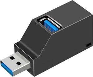USB 3.0 HUB Adapter Extender Mini Splitter Box 3 Ports for PC Laptop Macbook Mobile Phone High Speed U Disk Reader for PC, Laptop, Notebook PC, USB Flash Drives