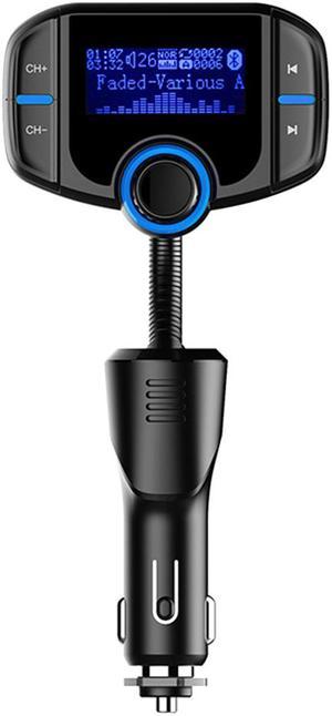 SmartCharge BT70 Bluetooth FM Transmitter with 1.7 Inch led Display, Wireless Audio Adapter and Receiver, Car Charger Bluetooth FM Transmitter for Car