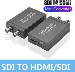 Micro Converter SDI To HDMI,SDI (SD-SDI/HD-SDI/3G-SDI) to HDMI Converter, Mini 3G HD SD-SDI Video Adapter With Audio For Camera Auto Format Detection