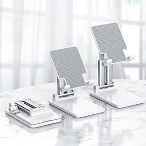 Cell Phone Stand for Desk, Angle Height Adjustable Cell Phone Holder on Home and Office, Mobile Phone Stand Cradle Compatible with iPhone 13 MAX/12 pro/11 Max 8 7 X XR XS/Samsung Galaxy/Switch, White