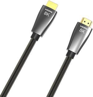 8K HDMI Cable 3.3 ft | High Speed,Jansicotek Braided Nylon & Gold Connectors, 8K @ 60Hz, 4K @ 120 HZ, 2K, 1080P, ARC & CL3 Rated | for Laptop, Monitor, PS5, PS4, Xbox One, Fire TV, Apple TV & More