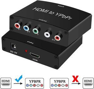 HDMI to Component Converter HDMI to YPbPr Component 5RCA RGB Adapter Support 1080P, HDMI Converter for Apple TV, PS3/PS4, WII, Xbox, Fire Stick, Roku, DVD Players ect (HDMI to Ypbpr)