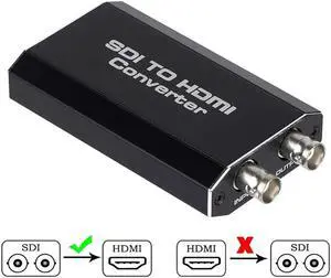 SDI to HDMI Audio Video Converter Adapter Support HD 3G SDI Full HD 1080P for Monitor HDTV (OZH5-1)