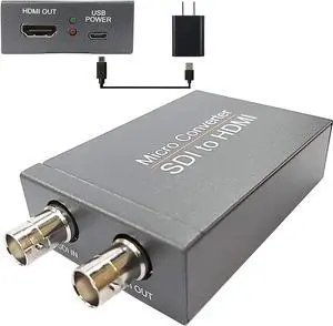 Jansicotek 3G SDI to HDMI Converter Adapter Support HD-SDI / 3G-SDI Signals Showing SDI2DMI SDI to HDMI (OZH5)