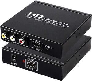 HDMI-compatible to RCA HDMI-compatible Converter Headphone 720P 1080P Support PAL NTSC for HD TV Older TV