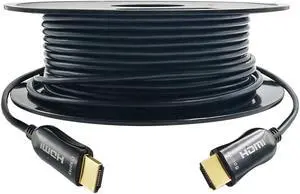 8K HDMI 2.1 Fiber Optic Cable 100ft, 48Gbps Ultra High Speed HDMI Cable HDR eARC HDCP2.2 2.3 Support 4K 120Hz 8K 60Hz Compatible with PS5,LG C9,RTX 3090/80, Xbox Series, in Wall CL3 Rated