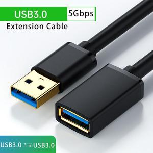 3-Pack USB 3.0 Extension Cable 0.5m (1.64FT),USB 3.0 High Speed Extender Cord Type A Male to A Female Extension Cable for Laptops/PC/Keyboard/Card Reader/Printer