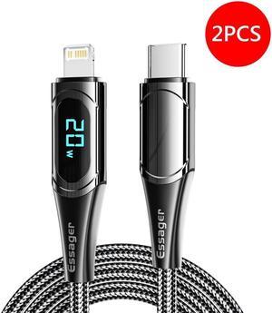 Type-C iPhone Charger Cable PD 27W iPhone Fast Charger Cord USB-C to Lightning Cable Fast Charging Cable Cord for Apple iPhone 14/13/12/Pro/11/8/7/6- [2 Pack 6.6FT]