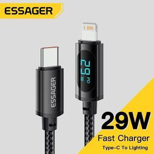 iPhone Fast Charger Cable 29W USB C to Lightning Cable [Apple MFi Certified] Nylon Braided Fast Charging Cord for iPhone 14 13 12 11 Pro Max Mini X Xs Max XR 8 Plus 8 iPad Pro[1 Pack 3.3FT]