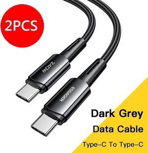 240W USB C to USB C Cable 2-Pack 3.3FT Type C Fast Charging Cable Compatible with MacBook Pro 2022, iPad Pro 2022, iPad Air 5, Samsung Galaxy S23/S22 Ultra, Pixel, PS5, Switch, etc.