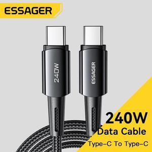 6.6ft 240W USB C to USB C Cable 1 Pack, Type C to Type-C Cable, USBC to USB-C Fast Charging Cable Compatible with MacBook Air/Pro, iPad Pro 12.9/11/Air, Samsung Galaxy S22/21