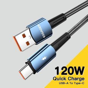 Jansicotek 120W PD USB A to USB C Cable (3.3FT, 1-PACK), Fast Charging Type-C Cable Compatible with lPad Mini/Air/Pro, MacBook Pro, Samsung Galaxy S22/S10, Pixel, LG
