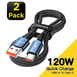AGOZ 100W 90° USB C To USB C Cable - Braided Right Angle Fast Charger For LG, Pixel, Motorola (4ft/6ft/10ft)
