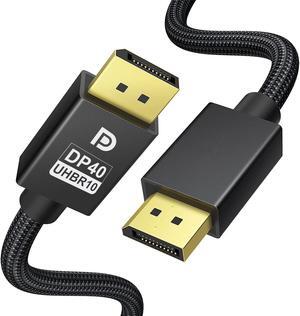 8K DP 2.1 Cable 6.6Feet/2m, 8K Displayport Cable, Durable Pure Copper Cord, 40Gbps Ultra High Speed, 8K@60Hz, 4K@120Hz, Support HBR10, DSC 1.2a, Compatible for Graphics Card
