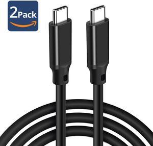 USB-C to USB-C 3.2 Gen 2x2 Adapter Charger Cable,100w Fast Charger, 20Gbps High-Speed, USB-IF Certified,4K@60Hz Video Output for iPad, Samsung Galaxy, Tablets, Laptops, 6.6 Foot, 2Pack, Black