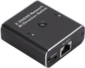 Jansicotek Ethernet Selector RJ45 Network Adapter 2.5G/5G, Suitable Super Cat5/5e/6/7/8,Bi-Directional Cmpatible with ADSL/Hubs/TVs/Set-top Boxes/Routers/Wireless Devices/ Computers