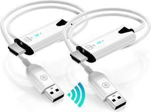 Jansicotek HDMI Wireless Transmitter and Receiver, 2.4G/5G HDMI Extender, Streaming Video and Audio to TV/Monitor/Projector from MacBook/Surface/Chromebook, iPad, iPhone 15/Galaxy
