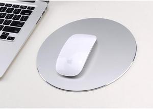 Jansicotek Computer Game Mouse Pad 8.66"Round Smooth Gaming Aluminium Mouse Pad Fast and Accurate Control with Non-slip Rubber Base for PC Computer Laptop