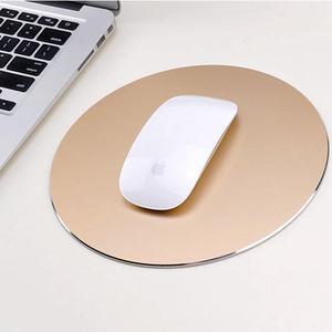 Jansicotek Computer Game Mouse Pad 8.66"Round Smooth Gaming Aluminium Mouse Pad Fast and Accurate Control with Non-slip Rubber Base for PC Computer Laptop