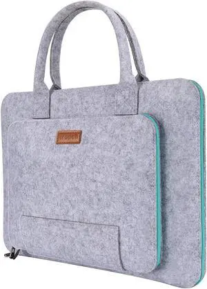 Jansicotek Laptop Sleeve 15-15.6 Inch Felt Laptop case Notebook Computer Case Carrying Case Bag Pouch with Handle for 15"-15.6" Acer / Asus / Dell / Lenovo / HP Grey & Blue Jansicotek Laptop Sleeve 15-15.6 Inch Felt Laptop case Notebook Computer Case Carrying Case Bag Pouch with Handle for 15"-15.6" Acer / Asus / Dell / Lenovo / HP Grey & Blue