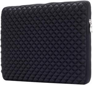 Jansicotek Diamond Foam Splash & Shock Resistant Neoprene Travel Bag for 11 - 12.5 Inch Ultrabook,Laptops,tablet PC, Macbook, Chromebook (Black)