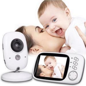 Jansicotek Wireless Video Baby Monitor 3.2"Color LCD Child Safety Monitoring Home Security Surveillance Indoor Digital Camera with 2-way Audio IR-cut Night Vision- Mother's Day Gifts