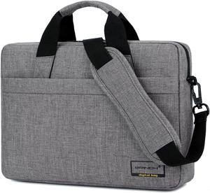 Jansicotek 13"13.3" 14" 14.6" 15"  15.4" 15.6" Laptop Shoulder Bag Messenger Bag for Macbook Air PRO Retina Laptop / Notebook / MacBook / Ultrabook / Chromebook Computers,(13-13.3 Inch,Gray)