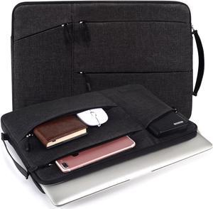 WIWU Laptop Sleeve For 11-12.1 Inch Lpatop Notebook Macbook Air/ Macbook Pro/ Retina Display, 360° Protective Chromebook Tablet Case With Handle And Accessory Storage, Drop-proof (11-12.1 Inch, Black)