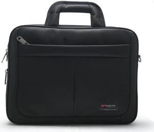 Jansicotek Laptop Briefcase,14.1 Inch Laptop Bag,Business Office Bag for Men Women,Stylish Nylon Multi-Functional Shoulder Messenger Bag for Notebook/Computer/Tablet/MacBook/Acer/HP/Dell/Lenovo,Black
