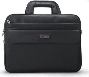 YAJIE 15.6 Inch Unisex Oxford Fabric Laptop Sleeve Messenger Shoulder Bag for 15 - 15.6 Inch Laptop / Notebook / MacBook / Ultrabook / Chromebook Computers (Black)