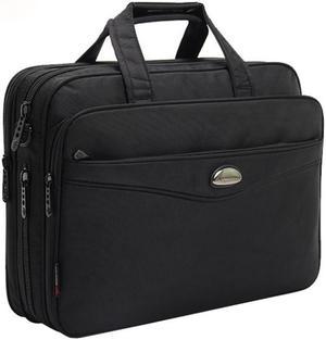 Yajie Bag Company Expandable Laptop Briefcase 16 Inch Large Business Water Resistant Shoulder Bags for 15.6 inch Notebook/Computer/Tablet/MacBook/Acer/HP/Dell/Lenovo,Black