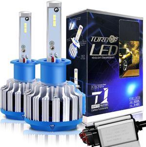 H1 LED headlight bulbs kit apply to car headlamp and fog-front (Attention model) 70W 7200LM 6000K White 1Year Warranty